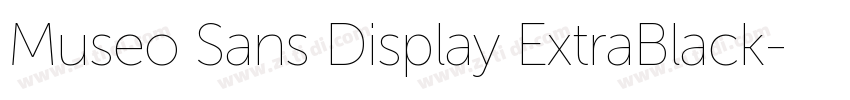 Museo Sans Display ExtraBlack字体转换